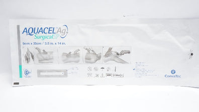 ConvaTec 412012 Aquacel Ag Surgical Cover Dressing 3.5inch x 14inch